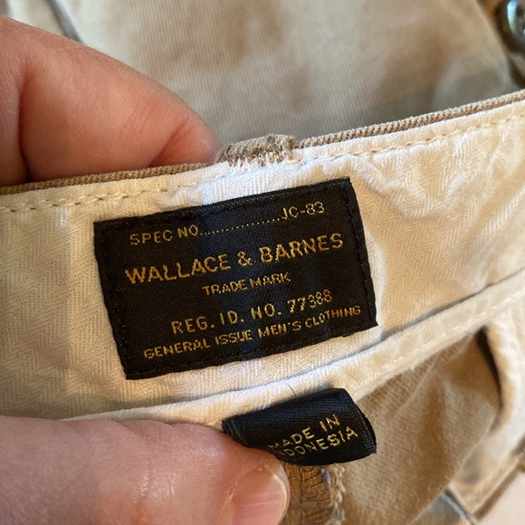 Men's Tan khaki Wallace & Barnes JCrew cotton shorts W 38 - Picture 11 of 11